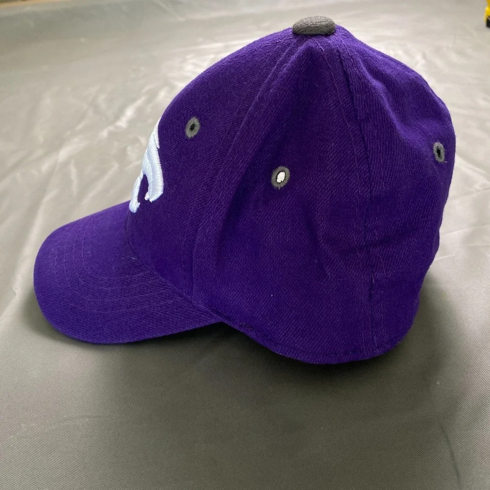 K-STATE infant/toddler hats. Lot of 2. Purple w/White‎ embroidered logo
